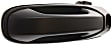 1999-2004 Jeep Grand Cherokee - Front, Driver Side Smooth Black Exterior Door Handle, With Key Hole