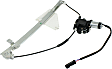 Rear, Passenger Side Power Window Regulator, With Motor