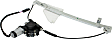 Rear, Driver Side Power Window Regulator, With Motor