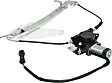 Rear, Driver Side Power Window Regulator, With Motor