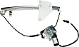 Rear, Driver Side Power Window Regulator, With Motor