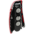 Passenger Side Tail Light, with Bulb, Halogen, Amber, Clear and Red Lens
