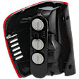 Passenger Side Tail Light, with Bulb, Halogen, Amber, Clear and Red Lens