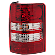 Passenger Side Tail Light, with Bulb, Halogen, Clear and Red Lens