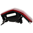 Passenger Side Tail Light, with Bulb, Halogen, Clear and Red Lens