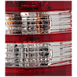 Passenger Side Tail Light, with Bulb, Halogen, Clear and Red Lens