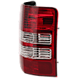 Passenger Side Tail Light, with Bulb, Halogen, Clear and Red Lens