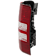 Passenger Side Tail Light, with Bulb, Halogen, Clear and Red Lens
