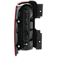 Passenger Side Tail Light, with Bulb, Halogen, Clear and Red Lens