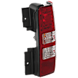 Passenger Side Tail Light, with Bulb, Halogen, Clear and Red Lens