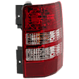 Passenger Side Tail Light, with Bulb, Halogen, Clear and Red Lens