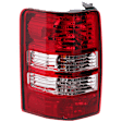 Driver Side Tail Light, with Bulb, Halogen, Clear and Red Lens
