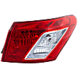 Passenger Side, Outer Tail Light, without Bulb, Halogen, Clear and Red Lens, Base Model