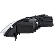 Passenger Side Headlight, without Bulb, Halogen, Clear Lens, Black Interior