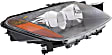 Passenger Side Halogen Headlight, With bulb(s), OE Replacement