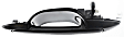 Rear, Passenger Side Smooth Black Exterior Door Handle, Without Key Hole