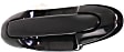 Rear, Driver Side Smooth Black Exterior Door Handle, Without Key Hole
