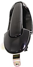 Rear, Driver Side Smooth Black Exterior Door Handle, Without Key Hole
