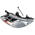 Passenger Side Headlight, with Bulb, Halogen, Clear Lens, CAPA Certified