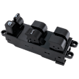 Front, Driver Side Window Switch, Black, 6-Button