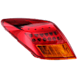 Passenger Side Tail Light, with Bulb, Halogen, Amber and Red Lens, Production Date To October 2009