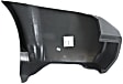 Rear, Passenger Side Bumper End, Textured Plastic
