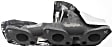 2000-2004 Nissan Xterra - Passenger Side Exhaust Manifold, 6 Cyl., 3.3L Engine, With Wrap Around Heat Shield, Cast Iron