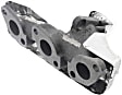 2000-2004 Nissan Xterra - Passenger Side Exhaust Manifold, 6 Cyl., 3.3L Engine, With Wrap Around Heat Shield, Cast Iron