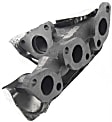 2000-2004 Nissan Xterra - Passenger Side Exhaust Manifold, 6 Cyl., 3.3L Engine, With Wrap Around Heat Shield, Cast Iron