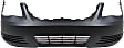 Front Primed Bumper Cover, Base Model, 4 Cyl., 2.2L Engine, Coupe, Without Fog Light Holes