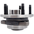 Front, Driver or Passenger Side Wheel Hub, 5 Lugs, With Bearing