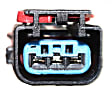 Automatic Transmission Output Shaft Speed Sensor, With 3-Prong Male and 3-Prong Blade Female Terminals, With 1-Female and 1-Male Connector