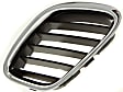 Driver Side Grille Assembly, Chrome Shell with Painted Black Insert, Grille