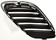 Driver Side Grille Assembly, Chrome Shell with Painted Black Insert, Grille