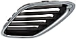 Driver Side Grille Assembly, Chrome Shell with Painted Black Insert, Grille