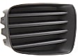 Front, Passenger Side Fog Light Cover, Black