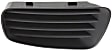 Front, Passenger Side Fog Light Cover, Black