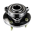 Front, Driver or Passenger Side Wheel Hub, With Bearing, 4 Lugs, Non-ABS, FWD