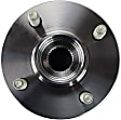 Front, Driver or Passenger Side Wheel Hub, With Bearing, 4 Lugs, Non-ABS, FWD