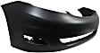 Front Primed Bumper Cover, Without Parking Aid Sensor Holes, CAPA Certified