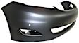 Front Primed Bumper Cover, With Parking Aid Sensor Holes, CAPA CERTIFIED