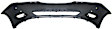 Front Primed Bumper Cover, With Parking Aid Sensor Holes, CAPA CERTIFIED