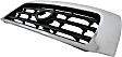Grille Assembly, Chrome Shell with Painted Black Insert