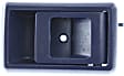 Front or Rear, Passenger Side Interior Door Handle, Blue, Without Door Lock Hole