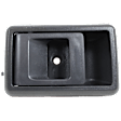 Front or Rear, Passenger Side Interior Door Handle, Gray, Without Door Lock Hole