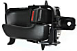 Front or Rear, Passenger Side Interior Door Handle, Textured Black, With Door Lock Button, 6 Cyl., 3.0L Engine