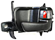 Front or Rear, Passenger Side Interior Door Handle, Textured Black, With Door Lock Button, 6 Cyl., 3.0L Engine
