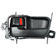 Front or Rear, Driver Side Interior Door Handle, Textured Black, With Door Lock Button, 6 Cyl., 3.0L Engine