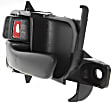 Front or Rear, Driver Side Interior Door Handle, Textured Black, With Door Lock Button, 6 Cyl., 3.0L Engine