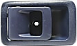 Front or Rear, Driver Side Interior Door Handle, Blue, Without Door Lock Hole
